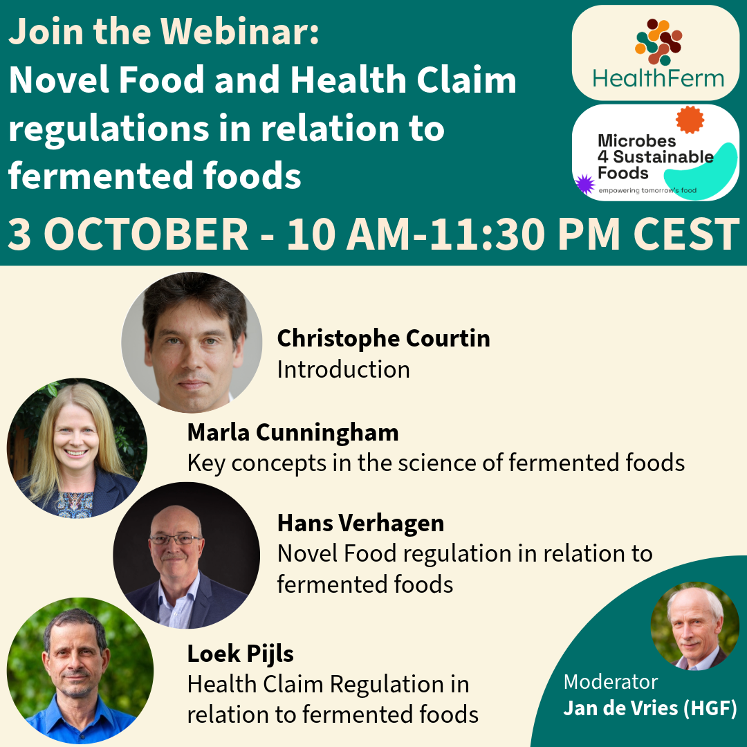 Join the HealthFerm Webinar: Novel Food & Health Claim Regulations in Relation to Fermented Foods